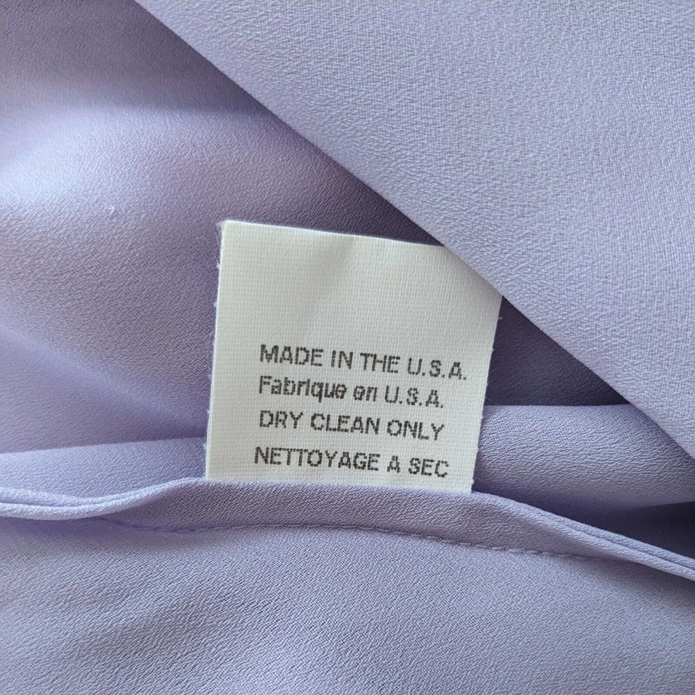 Elegant light pink lavender purple ombre silk maxi gown - Picture 16 of 16